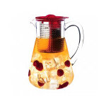 Pichet rouge infuseur  th finum 1, 8l