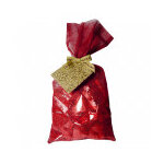Poche tulle rouge garnie de truffes Poche tulle rouge garnie de truffes