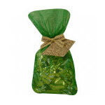 Poche tulle verte garnie de papillotes au pralin 260g