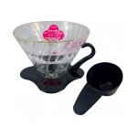 Porte filtre dripper en verre 1  4 tasses hario