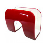 Porte serviettes acrylique rouge