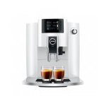 Robot caf� jura e6 piano white et 3 paquets de 250g de caf� en grains et 2 verres expresso caf�s richard ...