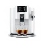 Robot caf jura e8 pianowhite et 3 paquets de 250g de caf en grains et 2 verres expresso cafs richard ...