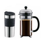 Set cafetière à piston chambord bodum 1l et travel mug 0, 35l Set cafetière à piston chambord bodum 1l et travel mug 0, 35l