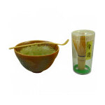 Set de crmonie japonais pour la prparation du th matcha - bol, fouet et cuillre