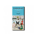 Tablette vélib au chocolat noir amandes caramel & fleur de sel 100g Tablette vélib au chocolat noir amandes caramel & fleur de sel 100g