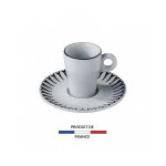 Tasse expresso et soucoupe fluto tour eiffel 8cl