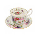 Tasse � th� et sa soucoupe octobre royal albert