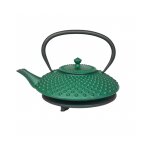 Thire kambin en fonte maille verte 1l avec son dessous de thire