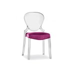 Chaise contemporaine avec coussin pedrali Chaise contemporaine avec coussin pedrali