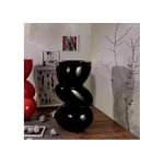 Vase laqu noir 21st