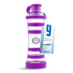 Bouteille i9 en verre sagesse violette