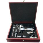 Coffret accessoires  vin luxe 9 pices