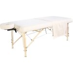 Ensemble drap en flanelle pour table de massage