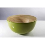 Saladier en bambou tchon olive