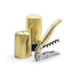 Set  vin & champagne 3 pices dor