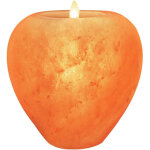 Support de bougie chauffe plat en sel - forme pomme