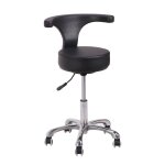 Tabouret pivotant avec dossier  roulettes