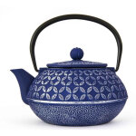 Thire fonte rosace bleu mauve 80cl
