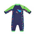Combinaison de bain anti - uv konfidence bleu 6 - 9 mois