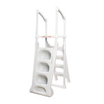 Double chelle piscine hors sol h2o - spcial scurit enfants - escalier piscine