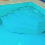 Escalier piscine d'angle cyb�le 1 m