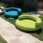 Fauteuil flottant piscine island + vert anis
