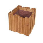 Jardiniere bois carr�e atalante - jardini�res bois