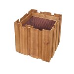 Jardiniere bois carr�e atalante