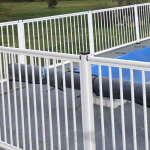 Poteau intermédiaire en aluminium - barrière piscine aluminium Poteau intermédiaire en aluminium - barrière piscine aluminium
