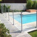 Poteau pour garde - corps en verre - barriere piscine verre