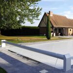 Volet piscine manuel - pr�d�coup� - safepoolroll blanc 3x4m