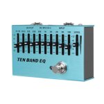 Sa - 01 contr�leur �galiseur 10 bandes p�dale de guitare �lectrique effet eq p�dales true bypass guitare ...