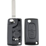 01a convient pour citroen c3 remplacement 2 boutons cl� � distance coque coque ce0536 va2 noir