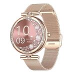 119 amoled montre connect�e femme appel / r�ponse moniteur de fr�quence cardiaque et de sommeil podom�tre ...