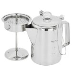 1. 2l extérieur 9 tasse en acier inoxydable percolateur cafetière cafetière pour camping maison kitchen ... 1. 2l extérieur 9 tasse en acier inoxydable percolateur cafetière cafetière pour camping maison kitchen ...