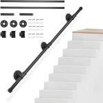 1. 2m main courante pour escalier intrieur extrieur antidrapante scurit rampe escalier galvanis ...