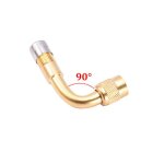 1 / 2pcs moto 45 90 135 degr�s angle adaptateur de valve coud�e pneu tube valve extension adaptateur ...