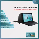 1 + 32g lecteur multim�dia de voiture android pour ford fiesta 2014 2015 2016 2017 gps navi st�r�o audio ...