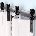 1. 32m quincaillerie kit de rail roulettes pour porte coulissante hardware ensemble industriel pour porte ...