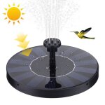 Pompe de fontaine - no - �160mm - panneau solaire 15w - d�bit 190 l / h - hauteur 65 cm