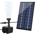 1. 8w fontaine solaire ext�rieur pompe � eau solaire pour fontaines avec panneau kit de pompe bassin ...