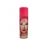1 bombe couleur cheveux temporaire rose flashy pink 125 ml - spray colorant laque - set accessoire fete ...
