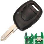 1 bouton clio 2 cl� t�l�commande coque de cl� avec 433mhz puce pcf7946 pour renault clio 2 kangoo 1 twingo ...