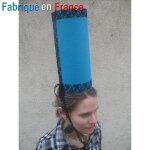 1 chapeau coiffe de bretonne bigoudene turquoise - fabrication franaise