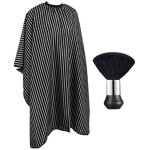1 ensemble de cape de barbier pour coupe de cheveux cape de coiffure plumeau pour cou de barbier accessoires ...