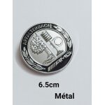 1 logo amg affalterbach mercedes chrome m�tal 6. 5cm amg logo de pommier autocollant de voiture