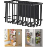 1 article - organiseur magn�tique pour r�frig�rateur - panier magn�tique - organiseur de cuisine - noir ...