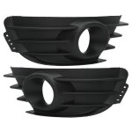 1 paire de caches noirs de calandre antibrouillard de pare - chocs pour c4 2004?2008