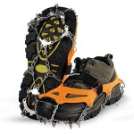 1 paire de crampons pour chaussures dalpinisme - neige ou glace avec 10 pointes - tailles 36 - 45 - convient ...